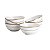 CJ 6 TIGELAS DE PORCELANA ALTO RELEVO GOLD 630ML - Imagem 2
