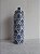 POTICHE DECORATIVO PORCELANA AZUL/BRANCO 11x39cm - Imagem 1