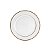 CJ 6 PRATOS DE JANTAR DE PORCELANA ALTO RELEVO GOLD 27CM - Imagem 1