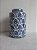 POTICHE DECORATIVO PORCELANA AZUL/BRANCO 18x28cm - Imagem 1