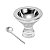 PORTA CAVIAR C/COLHER DE PRATA VEGA 12,5CM - Imagem 4