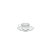 JG 6 XÍCARAS CAFÉ PÍRES PORCELANA BONE CHIN KIEV PRATEAD90ML - Imagem 1