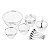 CJ 13PC P/SOBREMESA DE PRATA PLANET 23CM - Imagem 1