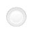 JG 6 PRATOS RASOS PORCELANA BONE CHINA KIEV PRATEADO 26,5CM - Imagem 1