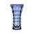 VASO DE CRISTAL DE CHUMBO ADAMANT AZUL 14,5X25,5CM - Imagem 3