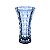 VASO DE CRISTAL DE CHUMBO ADAMANT AZUL 14,5X25,5CM - Imagem 1