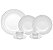 JG DE JANTAR DE PORCELANA BONE CHINA KIEV PRATEADO 42PCS - Imagem 2
