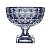 FRUTEIRA DE CRISTAL DE CHUMBO C/PÉ ADAMANT AZUL 24,5X21,5CM - Imagem 5