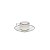 JG 6 XÍCARAS CAFÉ PÍRES PORCELANA BONE CHIN MINSK DOURAD90ML - Imagem 1
