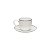 JG 6 XÍCARAS CHÁ PÍRES PORCELANA BONE CHIN MINSK DOURAD220ML - Imagem 1