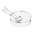 SALADEIRA DE VIDRO C/ARO E TALHERES DE PRATA DIJON 25CM - Imagem 5