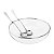 SALADEIRA DE VIDRO C/ARO E TALHERES DE PRATA NICE 35CM - Imagem 1