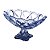 FRUTEIRA DE CRISTAL DE CHUMBO C/PÉ BLOB AZUL 17X23X21,5CM - Imagem 1