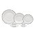 JG DE JANTAR DE PORCELANA BONE CHINA MINSK PRATEADO 42PCS - Imagem 1