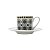 CJ 6 XÍCARAS P/CAFÉ C/PIRES BLACK KALEIDOSCOPE 90ML - Imagem 3