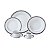 APARELHO DE JANTAR 42PC DE PORCELANA LIMOGES MIMOSA - Imagem 1