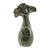 VASO DECORATIVO PORCELANA LEAF VERDE 11x8x20cm - Imagem 4