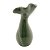 VASO DECORATIVO PORCELANA LEAF VERDE 11x8x20cm - Imagem 6