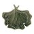 FOLHA DECORATIVA PORCELANA LEAF VERDE 22x19x6cm - Imagem 5