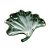 FOLHA DECORATIVA PORCELANA LEAF VERDE 20x19x4cm - Imagem 1