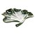 FOLHA DECORATIVA PORCELANA LEAF VERDE 20x19x4cm - Imagem 4