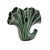 VASO DECORATIVO PORCELANA LEAF VERDE 14x6x13cm - Imagem 1
