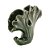 VASO DECORATIVO PORCELANA LEAF VERDE 14x6x13cm - Imagem 3