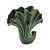 VASO DECORATIVO PORCELANA LEAF VERDE 17x8x18cm - Imagem 1