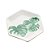 CJ 4 MINI CENTROS MESA DECORATIVO PORCELANA LEAF 12x11x2cm - Imagem 2