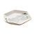 CJ 4 MINI CENTROS MESA DECORATIVO PORCELANA LEAF 12x11x2cm - Imagem 3