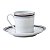 CJ 6 XICARAS DE CAFÉ DE PORCELANA LIMOGES ROMA 120ML - Imagem 2
