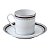 CJ 6 XICARAS DE CAFÉ DE PORCELANA LIMOGES ROMA 120ML - Imagem 1