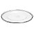 SOUSPLAT DE VIDRO C/CORDÃO LISO PRATA 35CM - Imagem 2