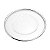 SOUSPLAT DE VIDRO C/CORDÃO LISO PRATA 35CM - Imagem 1