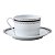 CJ 6 XICARAS DE CHÁ DE PORCELANA LIMOGES ROMA 220ML - Imagem 2
