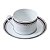 CJ 6 XICARAS DE CHÁ DE PORCELANA LIMOGES ROMA 220ML - Imagem 3
