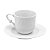 CJ 6 XICARAS DE CAFÉ DE PORCELANA LIMOGES NIZA 120ML - Imagem 1