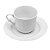 CJ 6 XICARAS DE CHÁ C/PIRES DE PORCELANA LIMOGES NIZA 220ML - Imagem 3
