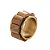 CJ 4 ANÉIS P/GUARDANAPOS BAMBU DOURADO - Imagem 1