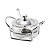 AÇUCAREIRO DE PRATA C/COLHER ITALY 13CM - Imagem 1