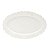 PRATO OVAL DE PORCELANA FANCY BRANCO 34,6X26,2X3CM - Imagem 1