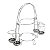 SUPORTE ARAMADO DE PRATA P/PRATOS E TALHERES 49CM - Imagem 2