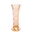 VASO VIDRO PETALAS ÂMBAR 6x15cm - Imagem 1