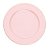 SOUSPLAT PLÁSTICO ROSA/DOURADO 25cm - Imagem 1