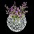 VASO DE CRISTAL ROSE 13X11CM - Imagem 3
