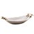 CENTRO DE MESA AÇO INOX C/ALÇA DOURADA 44x23x10cm - Imagem 4