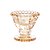 PORTA VELA VIDRO PEARL ÂMBAR 8x8cm - Imagem 3