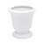 VASO DE CERÂMICA GRECE BRANCO 18X18X19cm - Imagem 2