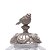 POTICHE DECORATIVO VIDRO C/TAMPA RESINA 15x15x22cm - Imagem 3