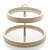 FRUTEIRA MADEIRA LAQUEADO C/VIDRO 2 ANDARES OFFWHITE 34x30cm - Imagem 1